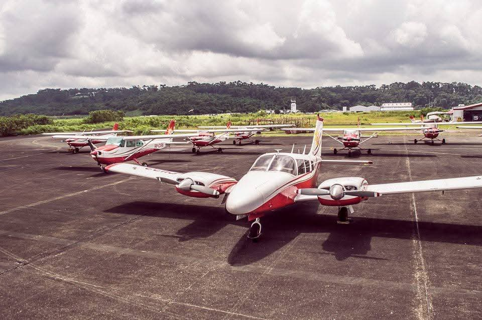 Avestar training fleet parked at Subic Bay International Airport